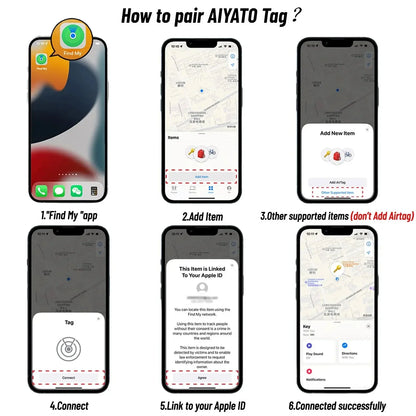 Ultra-Thin Wallet Anti-Loss GPS Tracker Card – Bluetooth Smart Tag with Wireless Charging, IP67 Waterproof for iPhone