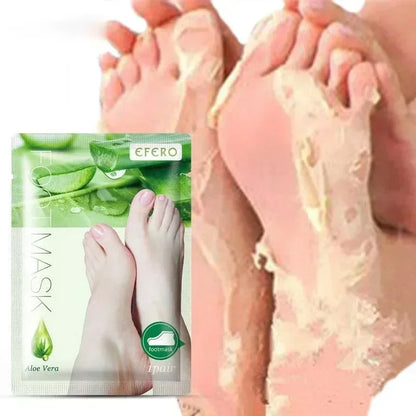 Aloe Vera Foot Mask & Peeling Socks – Exfoliating Scrub for Legs & Feet, Anti-Crack Heel Treatment, Pedicure Skin Removal Patch