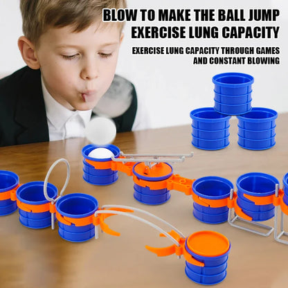 Children’s Cup Jump Ball Board Game — Lung Vitality & Sensory Exercise Toy for Parent-Child Fun, Boys & Girls