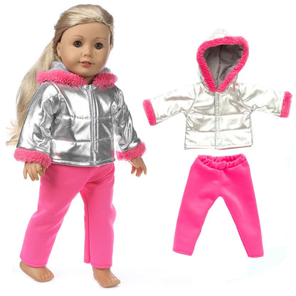 18-Inch Girl Doll Winter Coat – Jacket Outfit for 43cm Newborn Baby Dolls