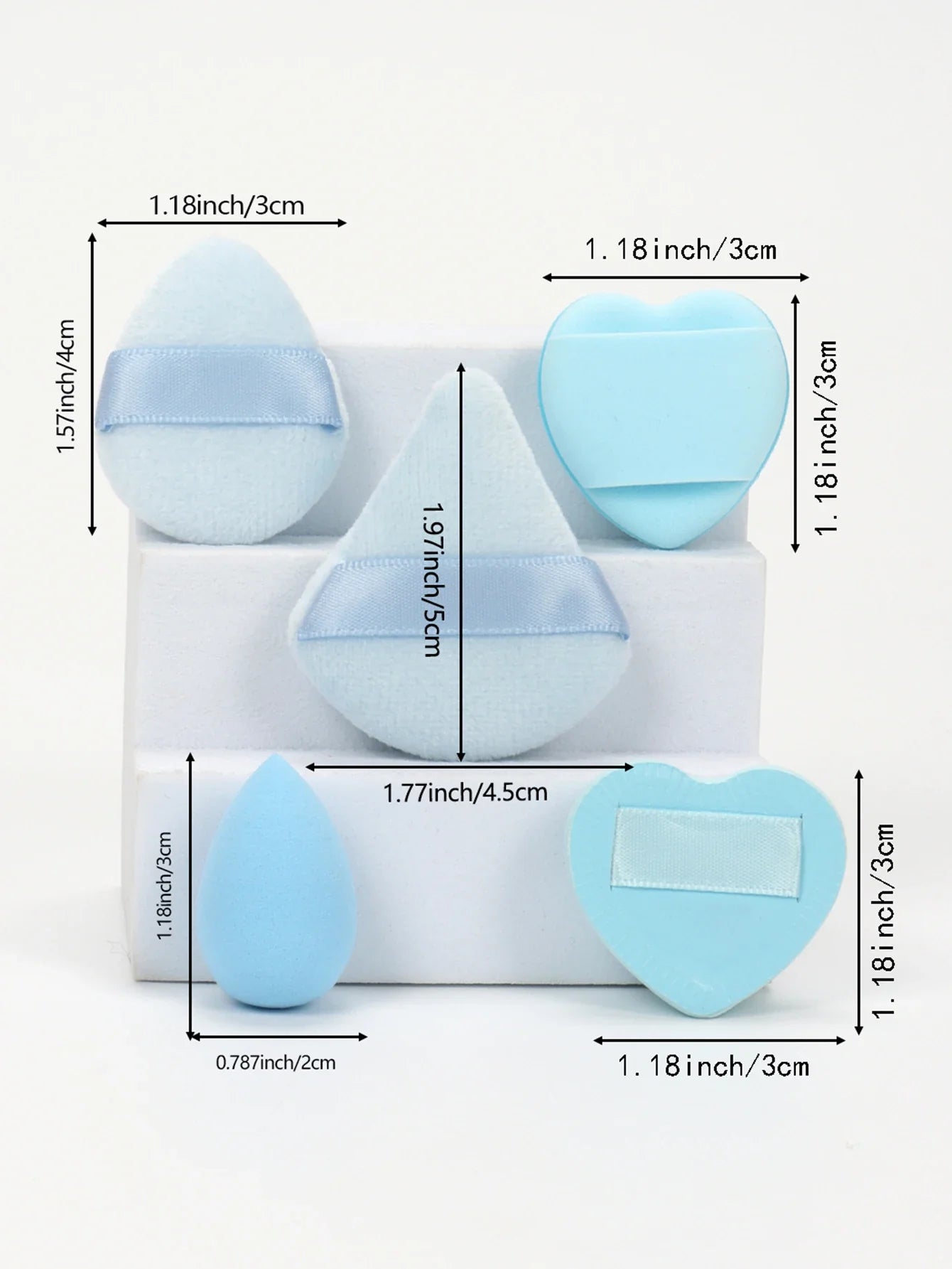 15/30/60 Mini Makeup Sponges – Beauty Powder Puff for Concealer, Liquid Foundation & Face Cosmetics