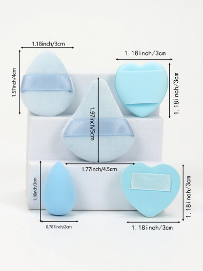 15/30/60 Mini Makeup Sponges – Beauty Powder Puff for Concealer, Liquid Foundation & Face Cosmetics