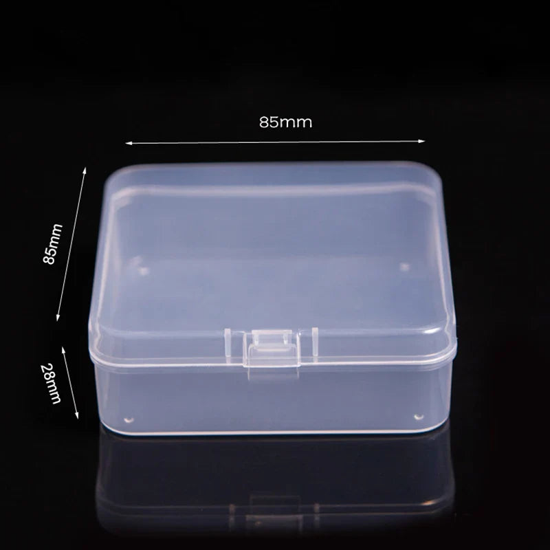 Mini Rectangular Plastic Storage Box – Translucent, Dustproof Jewelry & Small Item Container
