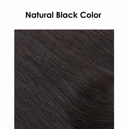 Virgin Human Hair 8x8 Inch Wefted Topper – 4x4 Inch HD Lace Base, Natural Black & Brown Hair Clips, Hairpiece for Women
