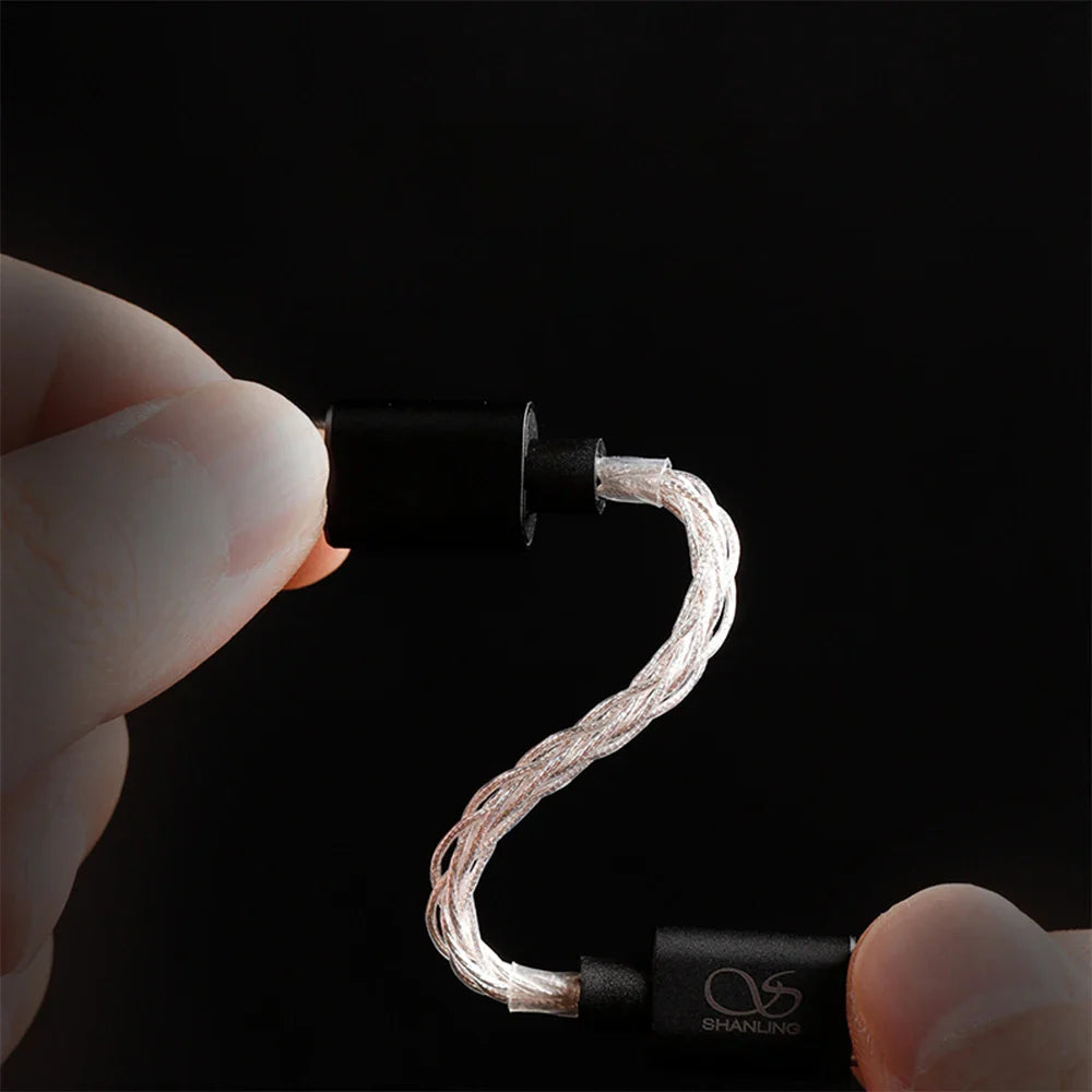 SHANLING L3 Neotech Pure Silver Audio Cable – Type-C/Lightning to Type-C Interface for UA3, UA5 DAC, iOS & Android