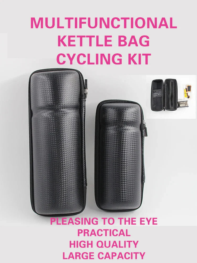 Hard-Shell Water Bottle Bag for Bicycle – Large Capacity, Portable, Waterproof & Anti-Slip Bike Accessory
