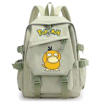 Pokemon Waterproof Women’s Backpack – Pikachu, Gengar, Snorlax Schoolbag for Girls & Students