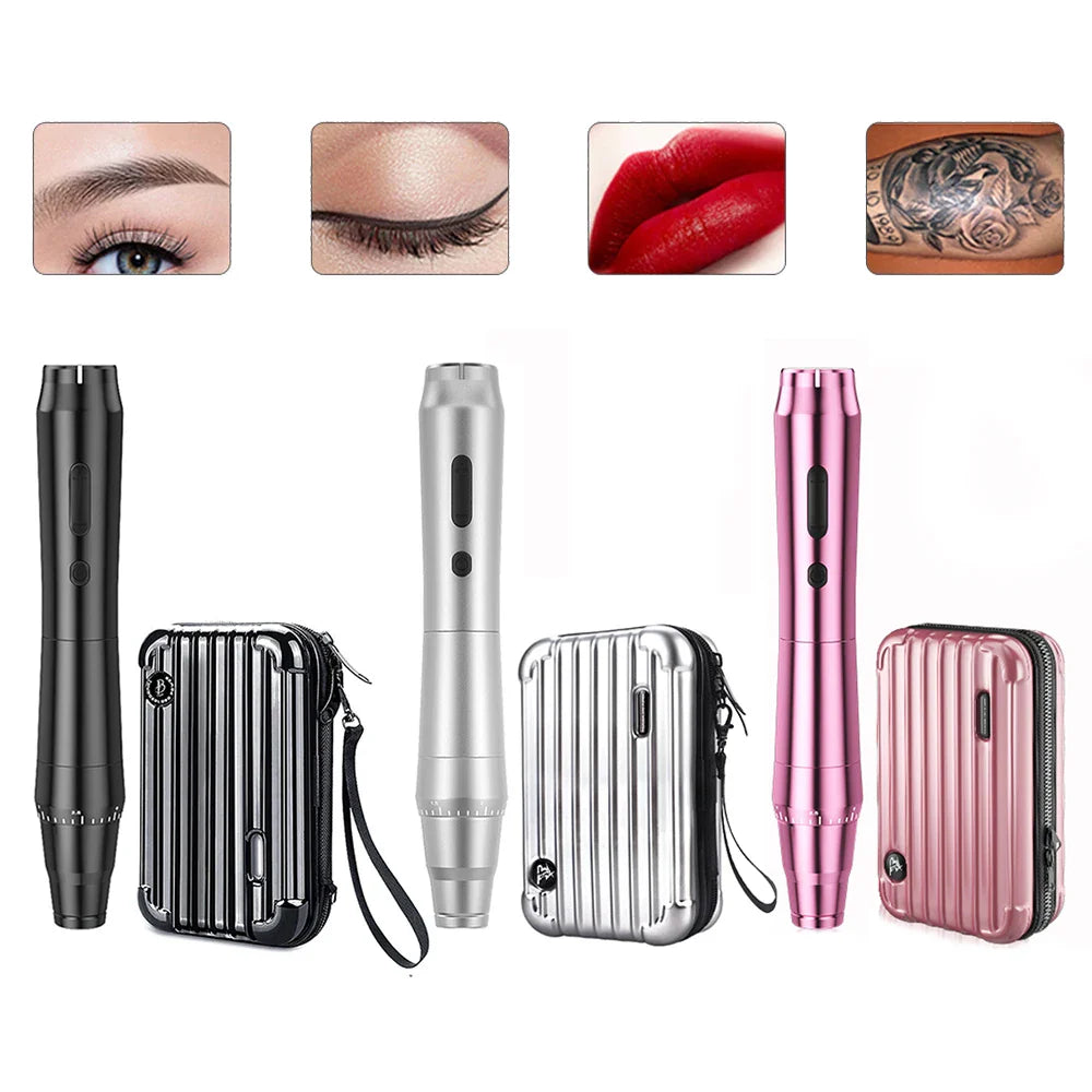 New Wireless Rotary Tattoo Machine – German Motor Pen with 1200mAh Battery, Fast Charge & 3.5mm Stroke