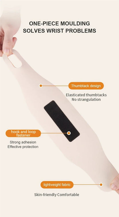 Ultra-Thin Elastic Wristband — Adjustable Breathable Compression Wrist Guard for Tendon Support & Pain Relief