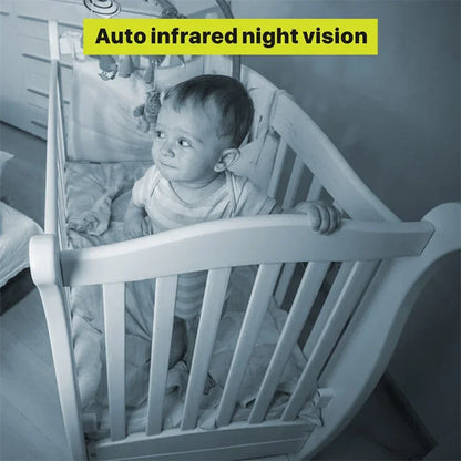 Babystar 5" Video Baby Monitor — Remote Pan-Tilt-Zoom Camera with Two-Way Audio, VOX Mode, and Lullabies