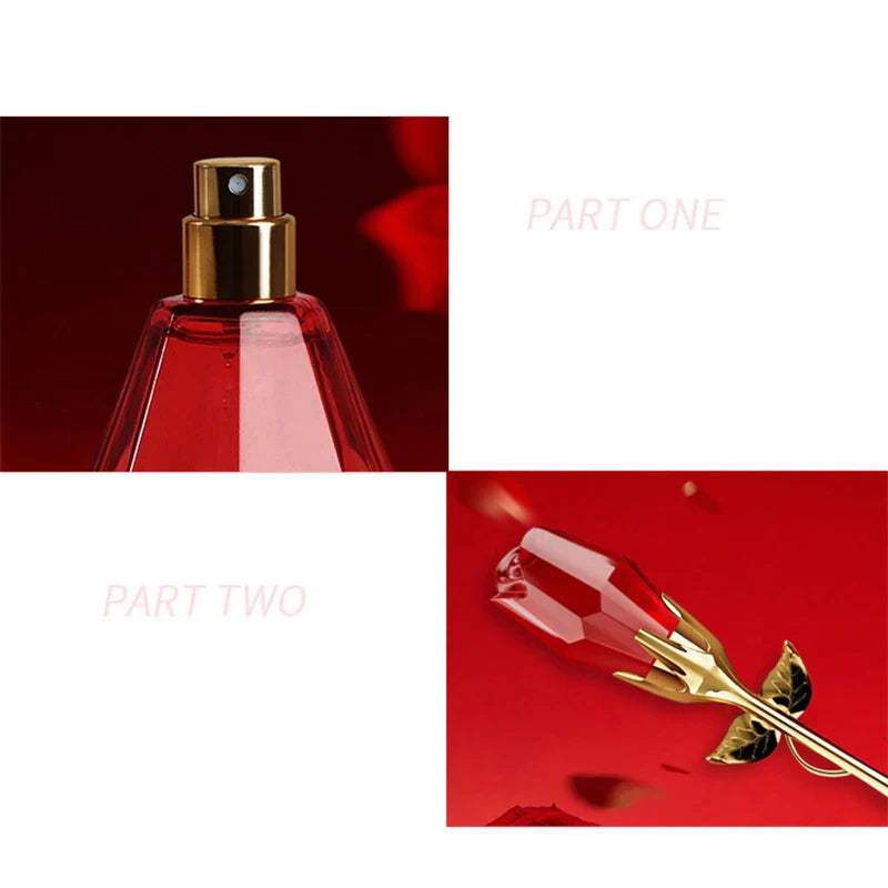 Creative Rose Pheromone Perfume – Long-Lasting Floral Fragrance for Flirting & Valentine's Day Glamour