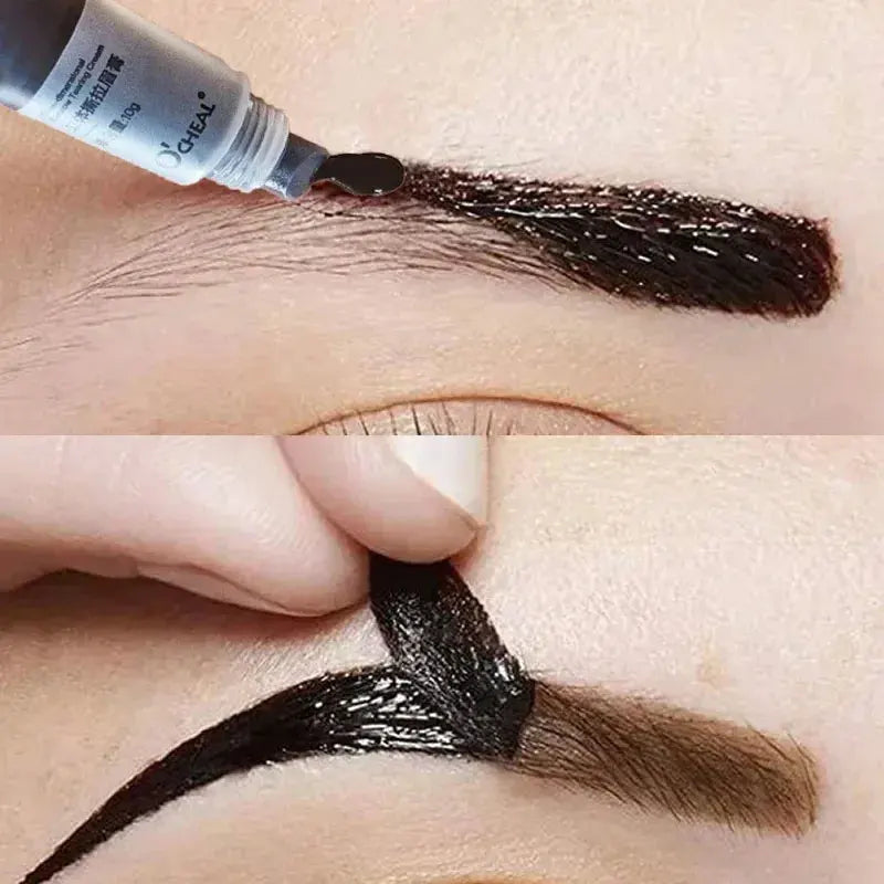 Long-Lasting Eyebrow Gel Makeup — Semi-Permanent Waterproof Sweat-Proof Tint Cream for Natural Color & Shape