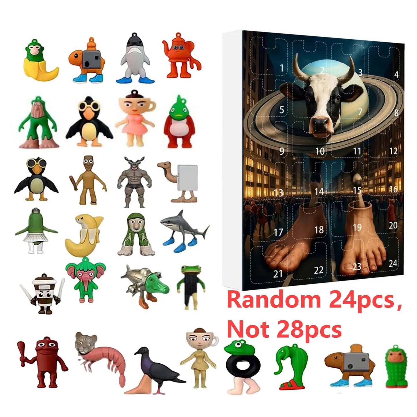 2025 Italian Brainrot Advent Calendar – Tung Tung Sahur Tralalero 24-Day Christmas Countdown Gift