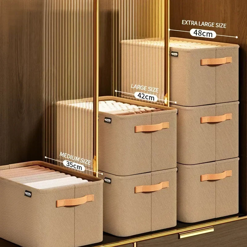 Thick Clothes Organizer Storage Box — Drawer Cabinet for Pants, Sweaters, Jeans, and Wardrobe Clothes
