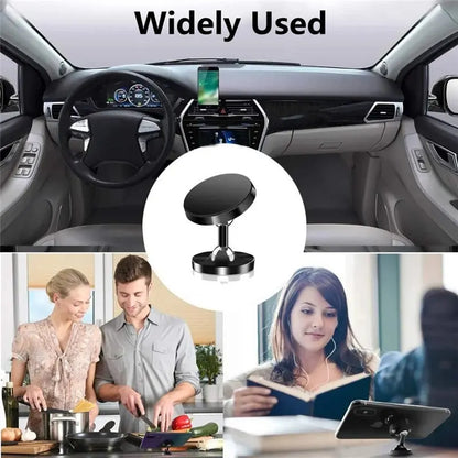 Magnetic Car Phone Holder Stand - Dashboard Magnet Mount for iPhone, Samsung, Xiaomi - Secure Smartphone Support In-Car Bracket