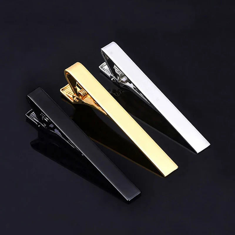 Metal Tone Tie Clip: Fashionable Necktie Accessory for Men - Simple Bar Clasp for Practical Mens Collar Clip Style