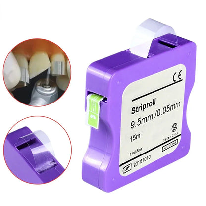 AG Dental Clear Matrix Bands – 15m Polyester Film Strips, 0.05mm Thick, 9.5mm Wide for Dentistry