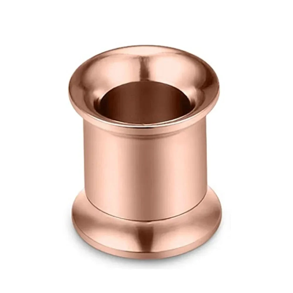 Rose Gold Stainless Steel Ear Plugs & Tunnels - Screw Fit Gauges Body Piercing Jewelry 3mm-20mm