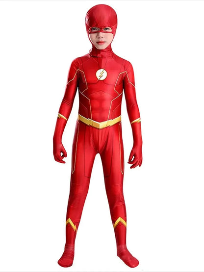 Flash Superhero Bodysuit Costume — Adult & Kids Cosplay for Halloween, Christmas & Parties