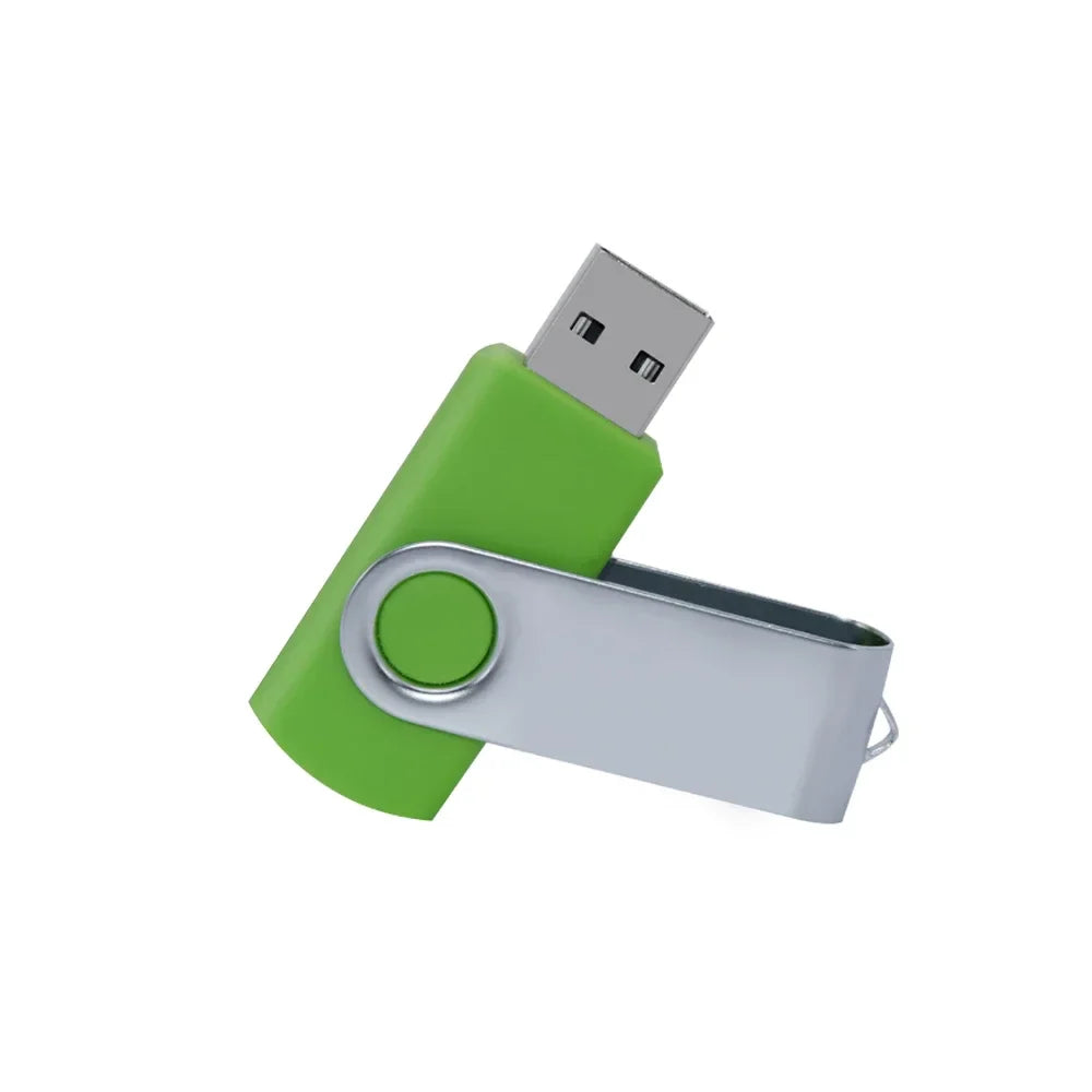 USB Flash Drive 2.0 Metal Swivel Pendrive – 16GB 32GB 64GB 128GB Portable Memory Stick