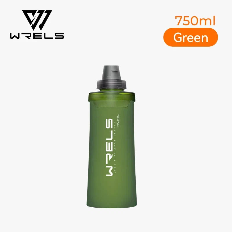 WRELS Soft Water Bottle with Filter - Ultralight Collapsible Hiking & Camping Hydration Flask