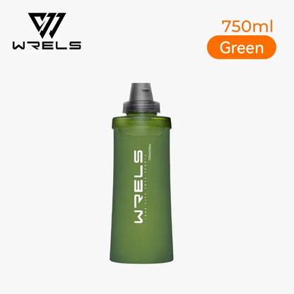 WRELS Soft Water Bottle with Filter - Ultralight Collapsible Hiking & Camping Hydration Flask