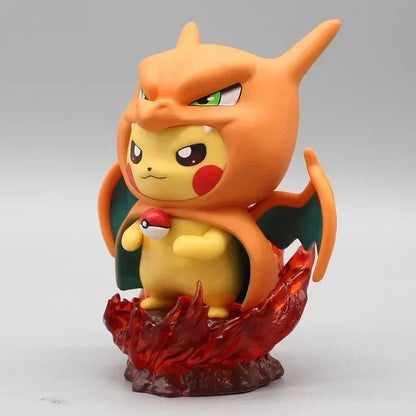 12cm Pokémon Figure Set – Pikachu, Gengar, Charizard Anime Collectible Statues for Fans
