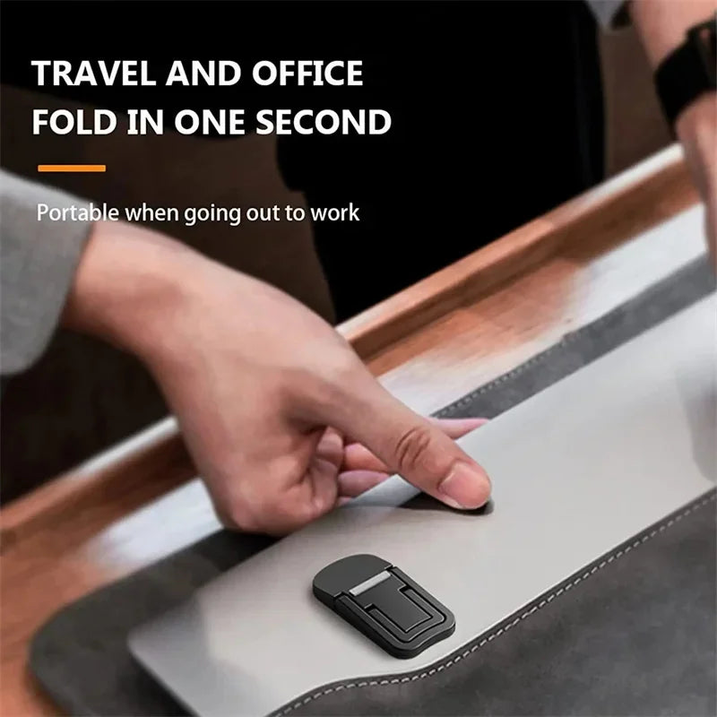 Portable Laptop Stand - Adjustable 2-Angle Foldable Bracket, Invisible Riser for MacBook and Notebooks