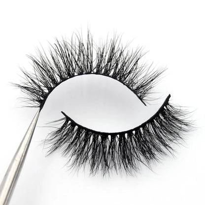 Visofree 3D Mink Eyelashes – Thick Handmade Full Strip Cruelty-Free False Lashes for Makeup M56