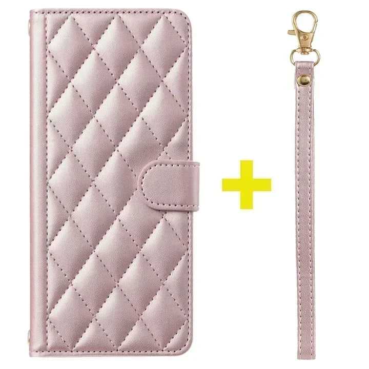 Xiaomi Redmi Note 11 Series Leather Flip Case – Crossbody Wallet Cover for Note 11 Pro 5G/11S/11E/10S/10T/9S/8 Pro