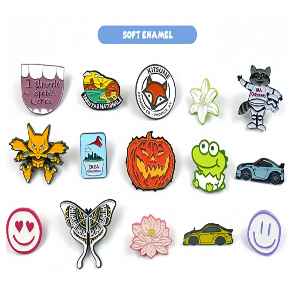 Custom Enamel Pins – Personalized Luxury Metal Logo Lapel Badge for Clothes & Anniversary Gifts