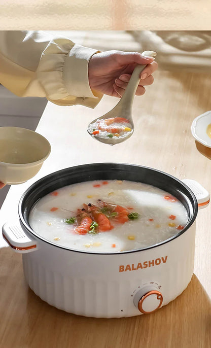 Electric Multi-Cooker Hot Pot – Double Layer Soup & Frying Cooker for Dormitory/Home with EU/US Plug