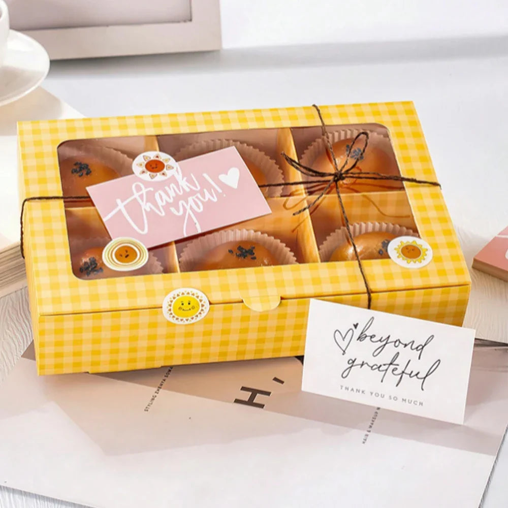 50pcs Thank You Business Cards – Customer Appreciation Gift Labels for Small Business, Cake Packaging & Retail Shop Branding Cards
