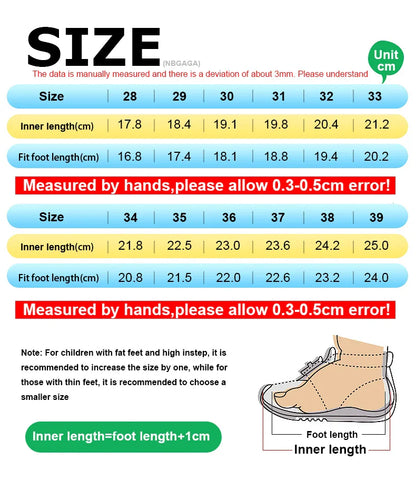 Children’s Black Leather Sneakers – Non-Slip Casual Flat Walking Shoes for Boys & Girls, Lightweight Student Sports Footwear