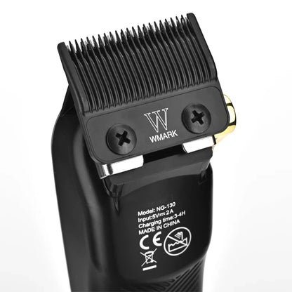 WMARK NG-130 Wireless Charging Hair Clipper – High Speed Professional Type-C Rechargeable Cutter with Charging Stand