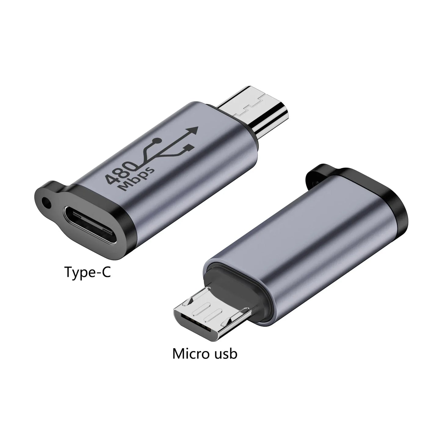 Multi Connector Adapter - Type C Female to Mini USB, Micro USB & iOS Conversion Adapter for Universal Device Compatibility