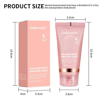 Night Collagen Wrapping Mask – Moisturizing, Brightening & Rejuvenating Korean Face Mask for Glowy Skin & Elasticity