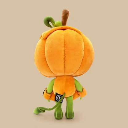 Dandy's World Halloween Plush Toy – Pumpkin Gourdy & White Bones Ribecca Eclipse, Soft Stuffed Toy for Kids & Game Fans Gift