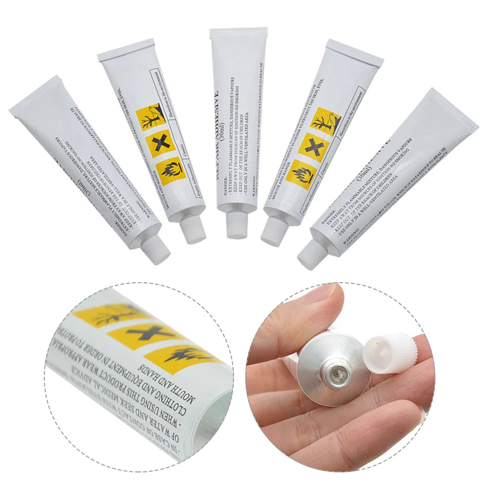 30ml/60ml PVC Adhesive Repair Glue – Waterproof Glue for Inflatable Boats, Toys, Kayaks & Swimming Rings