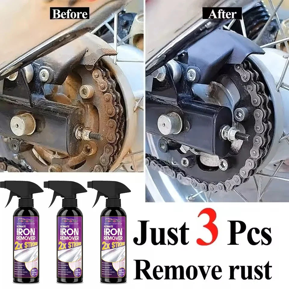 Powerful Rust Remover Spray - Fast Metal Rust Removal Solution for Cars, Bikes, Tools & Household Repairs
