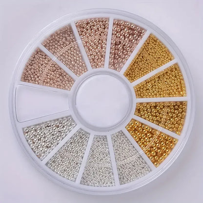 Nail Art Rhinestone Gems - Glitter Crystal Beads Manicure Decoration Accessories for Professional Nail Design