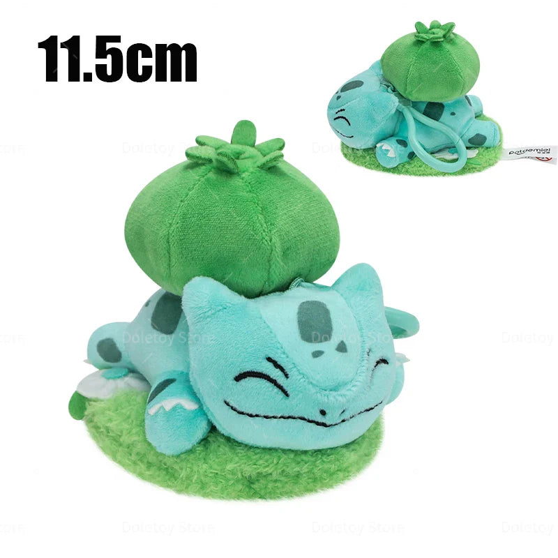 Original Pokémon Plush Keychain – Pikachu, Eevee, Charmander, Squirtle, Mew, Snorlax, Jigglypuff Cute Cartoon Doll Toy Gift for Kids