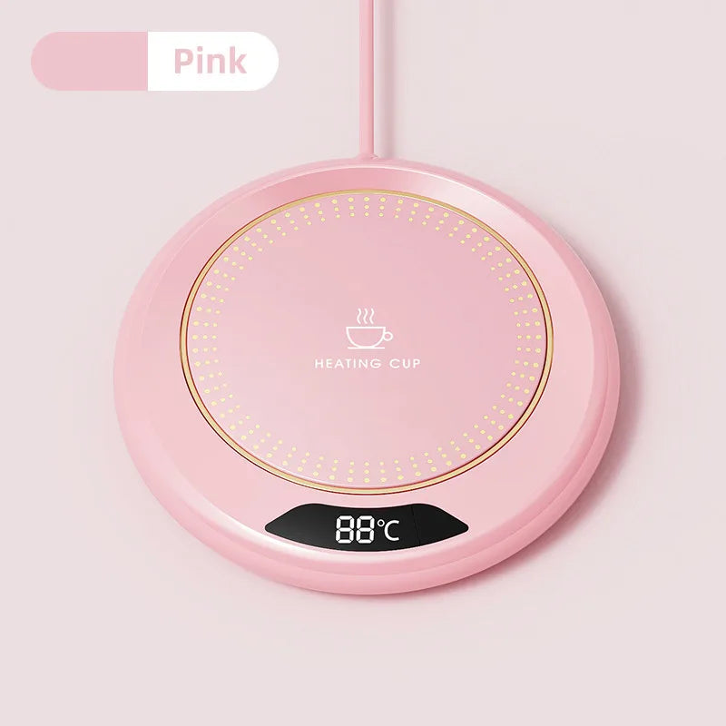 Thermostatic USB Heating Coaster with 3-Speed Adjustment – 55°C Constant Temperature for Home Use