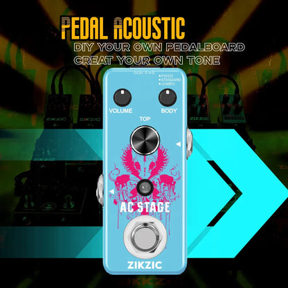 ZIKZIC Guitar Pedals Noise Gate Flanger Equalizer Delay Acoustic Plexion Overdrive Gitona Chorus Metal Distortion Fuzz Rowin