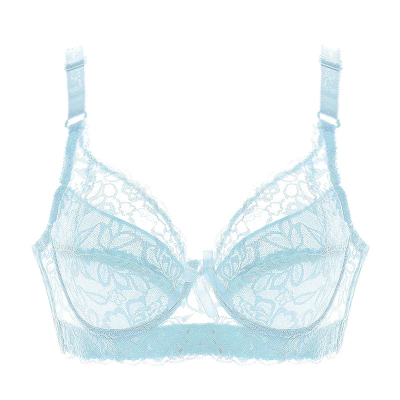 Women’s Plus Size Lace Push-Up Bralette – Sexy Support Bra for 80CD–105CD (42D–46D) Comfortable Intimates Lingerie
