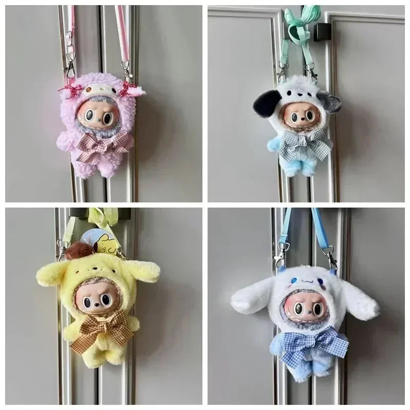 Sanrio Plush Doll Clothes — Kawaii Hello Kitty, Kuromi, Melody & Cinnamoroll Outfit for Labubu Plush Gift