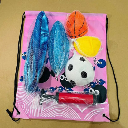 PVC Inflatable Mini Football & Basketball – 15/16/22cm Thickened Sports Toy for Parent-Child Games, Pool & Party, 10 Styles