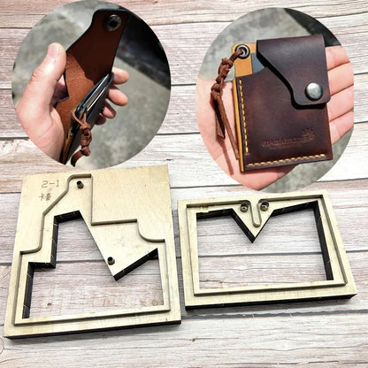 Steel Blade Wooden Die for Creative Card Bag Cutting – Clamshell Card Craft Tool