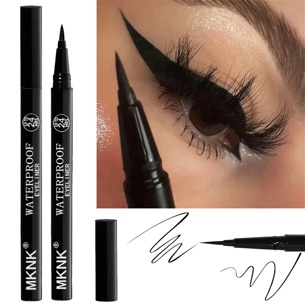 Quick-Dry Waterproof Eyeliner Pencil – Long-Lasting Matte Smooth Eye Makeup Pen
