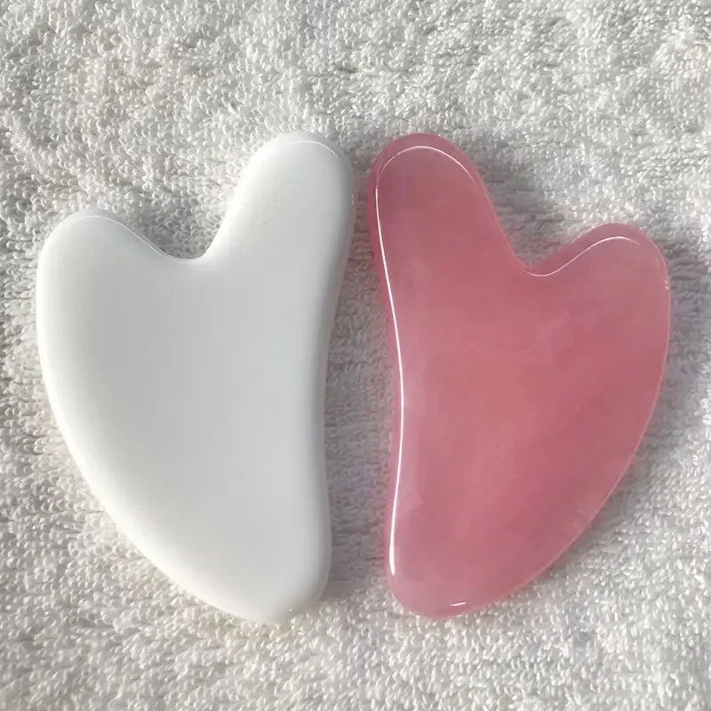Heart Shape Beeswax Gua Sha Massage Tool – SPA Scraping Face Massager & Acupuncture Guasha Board